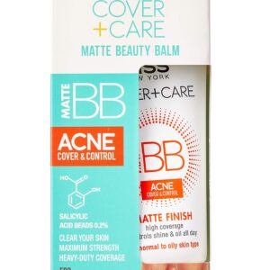 Ruby Kiss Cover + Care Acne Control Matte Finish Beauty Balm- AMBB339 (Matte-Coconut)