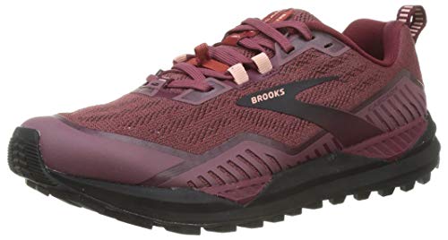 Brooks Women's Cascadia 15 Trail Running Shoe - Nocturne/Zinfandel/Black - 7 Medium