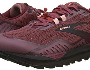 Brooks Women's Cascadia 15 Trail Running Shoe - Nocturne/Zinfandel/Black - 7 Medium