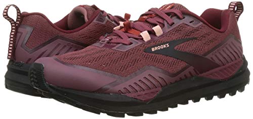 Brooks Women's Cascadia 15 Trail Running Shoe - Nocturne/Zinfandel/Black - 7 Medium