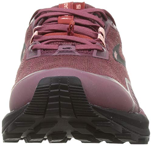 Brooks Women's Cascadia 15 Trail Running Shoe - Nocturne/Zinfandel/Black - 7 Medium