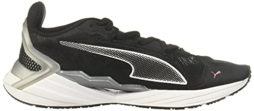 PUMA womens Ultraride Cross Trainer, Puma Black-metallic Silver, 8 US