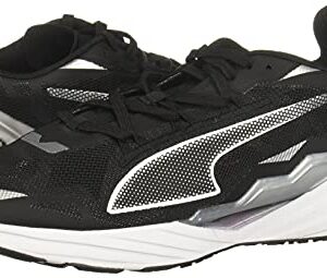 PUMA womens Ultraride Cross Trainer, Puma Black-metallic Silver, 8 US