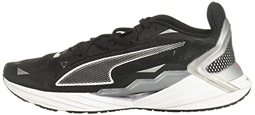 PUMA womens Ultraride Cross Trainer, Puma Black-metallic Silver, 8 US