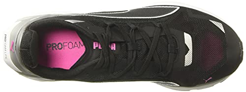 PUMA womens Ultraride Cross Trainer, Puma Black-metallic Silver, 8 US