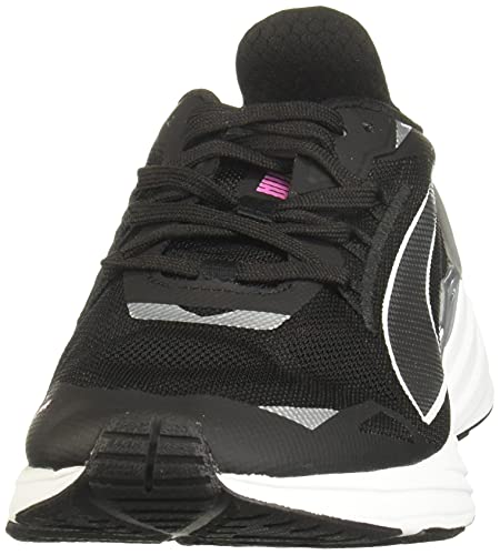 PUMA womens Ultraride Cross Trainer, Puma Black-metallic Silver, 8 US