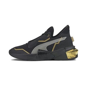 PUMA womens PROVOKE XT, Puma Black-Puma Team Gold, 7.5