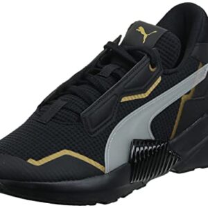 PUMA womens PROVOKE XT, Puma Black-Puma Team Gold, 7.5