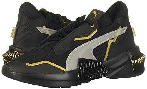 PUMA womens PROVOKE XT, Puma Black-Puma Team Gold, 7.5