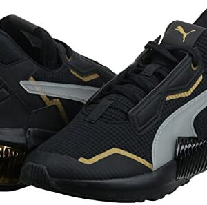 PUMA womens PROVOKE XT, Puma Black-Puma Team Gold, 7.5