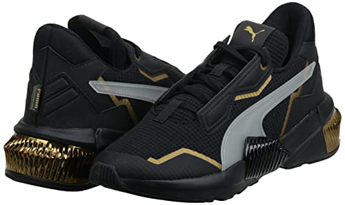 PUMA womens PROVOKE XT, Puma Black-Puma Team Gold, 7.5