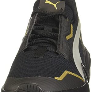 PUMA womens PROVOKE XT, Puma Black-Puma Team Gold, 7.5