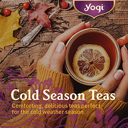 Yogi Tea Throat Comfort Tea - 16 Tea Bags per Pack (4 Packs) - Herbal Tea for Throats - Organic Throat-Soothing Tea - Includes Licorice Root, Wild Cherry Bark, Slippery Elm Bark & More