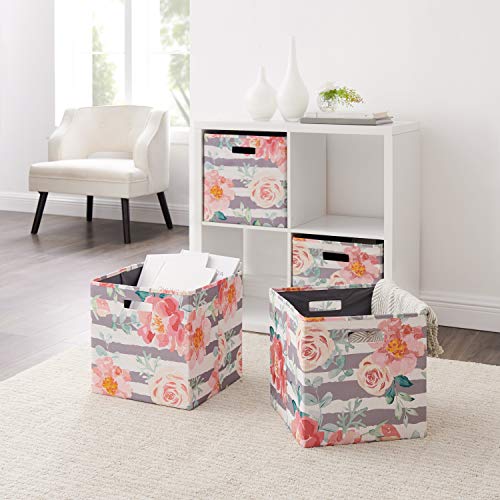 Linon Home Decor Linon Dawes Rose 2pk Storage Bin