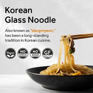 Chung Jung One O'Food Organic Glass Noodles 12 Pack, Gluten-Free Korean Sweet Potato Noodles, Vegan, No Sodium, No Sugar, Rice and Pasta Alternative