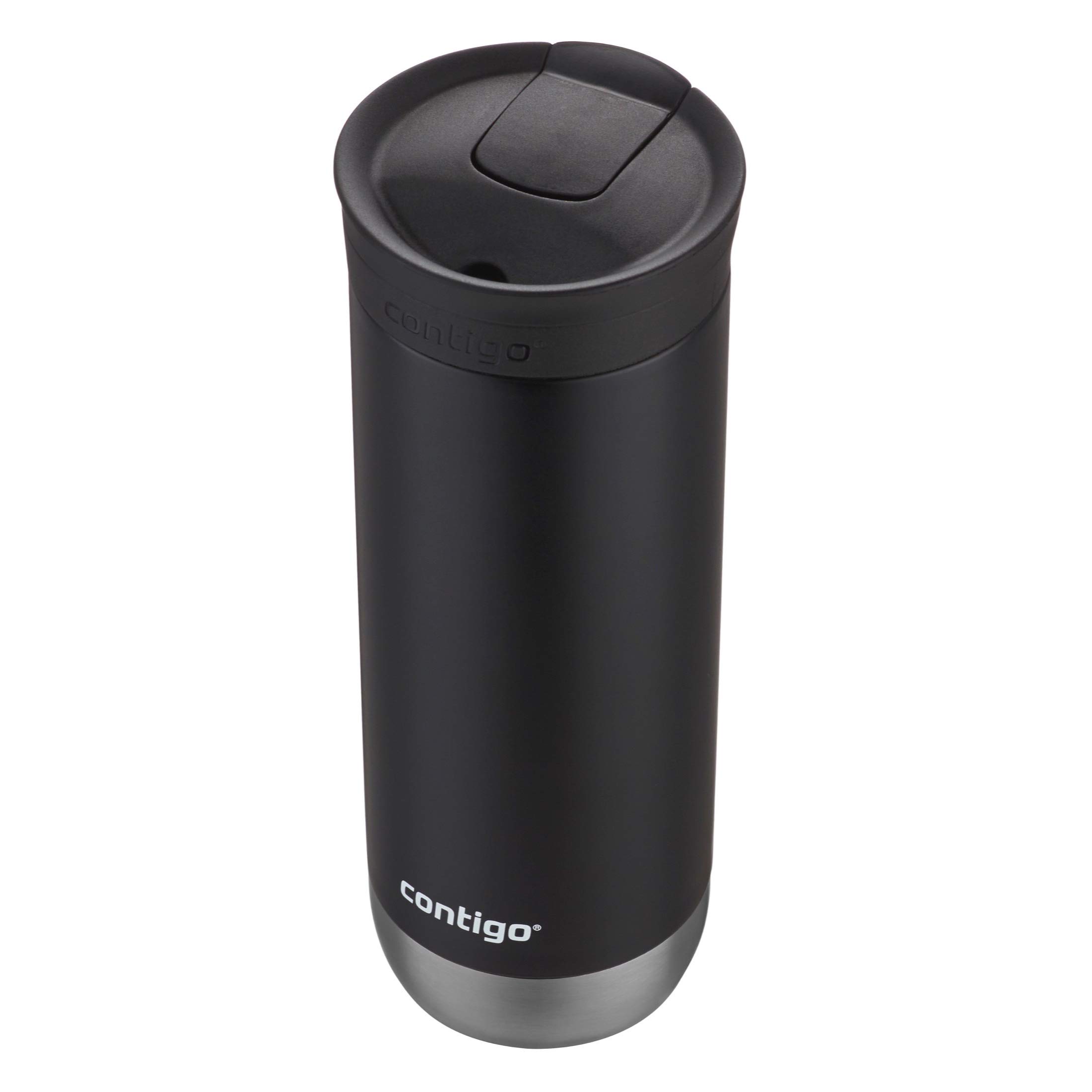 Contigo Huron Vacuum-Insulated Stainless Steel Travel Mug with Leak-Proof Lid, Keeps Drinks Hot or Cold for Hours, Fits Most Cup Holders and Brewers, 20oz Licorice