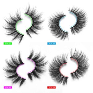 DYSILK Lashes False Eyelashes - Mink Lashes 20 Pairs Faux Mink Lashes 6D Wispy Fluffy Lashes Natural Look False Eyelashes Cat Eye Lashes Reusable Lashes Pack| 11mm-20mm