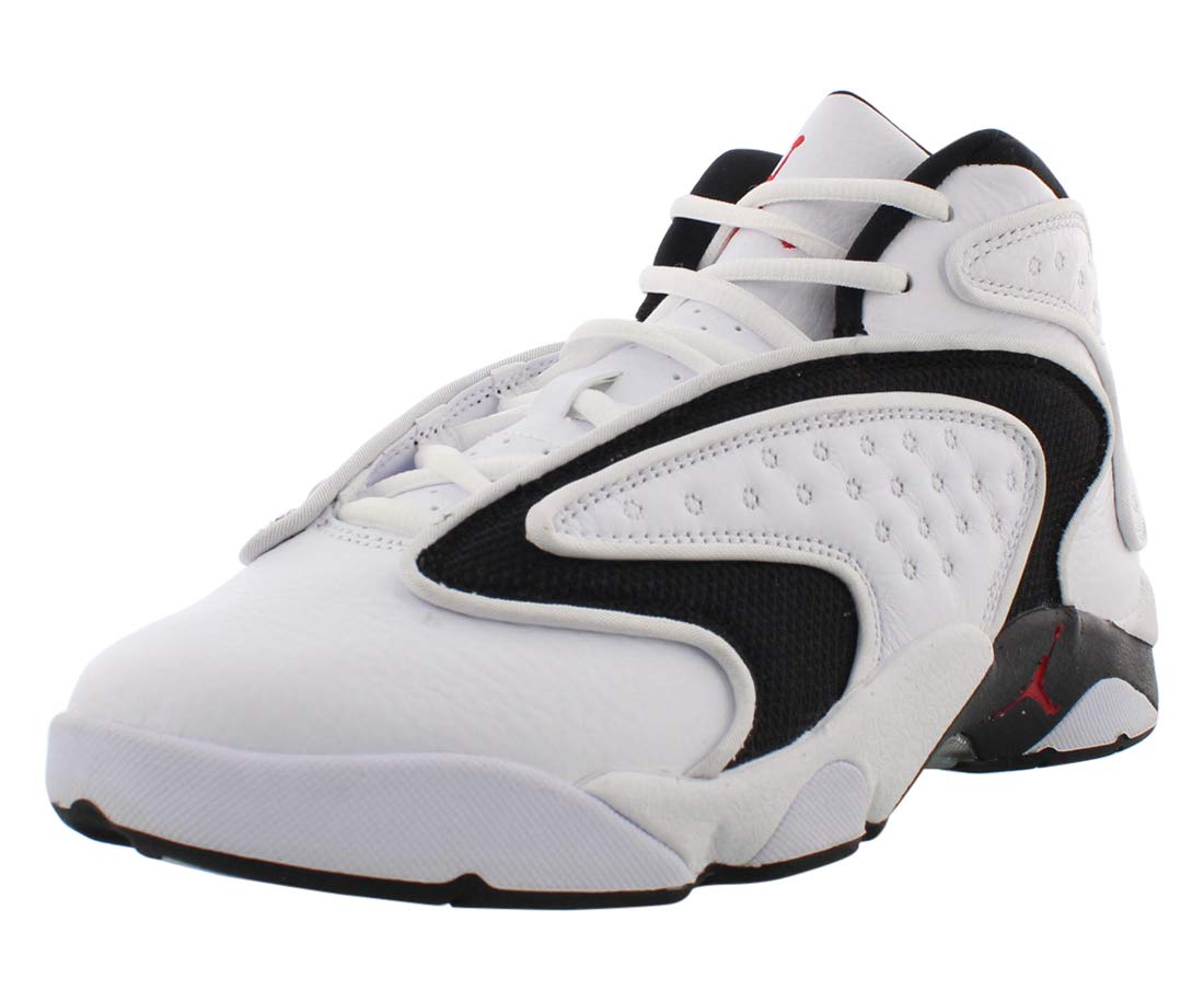 Jordan Air OG Womens Shoes Size 8.5, Color: White/University Red/Black