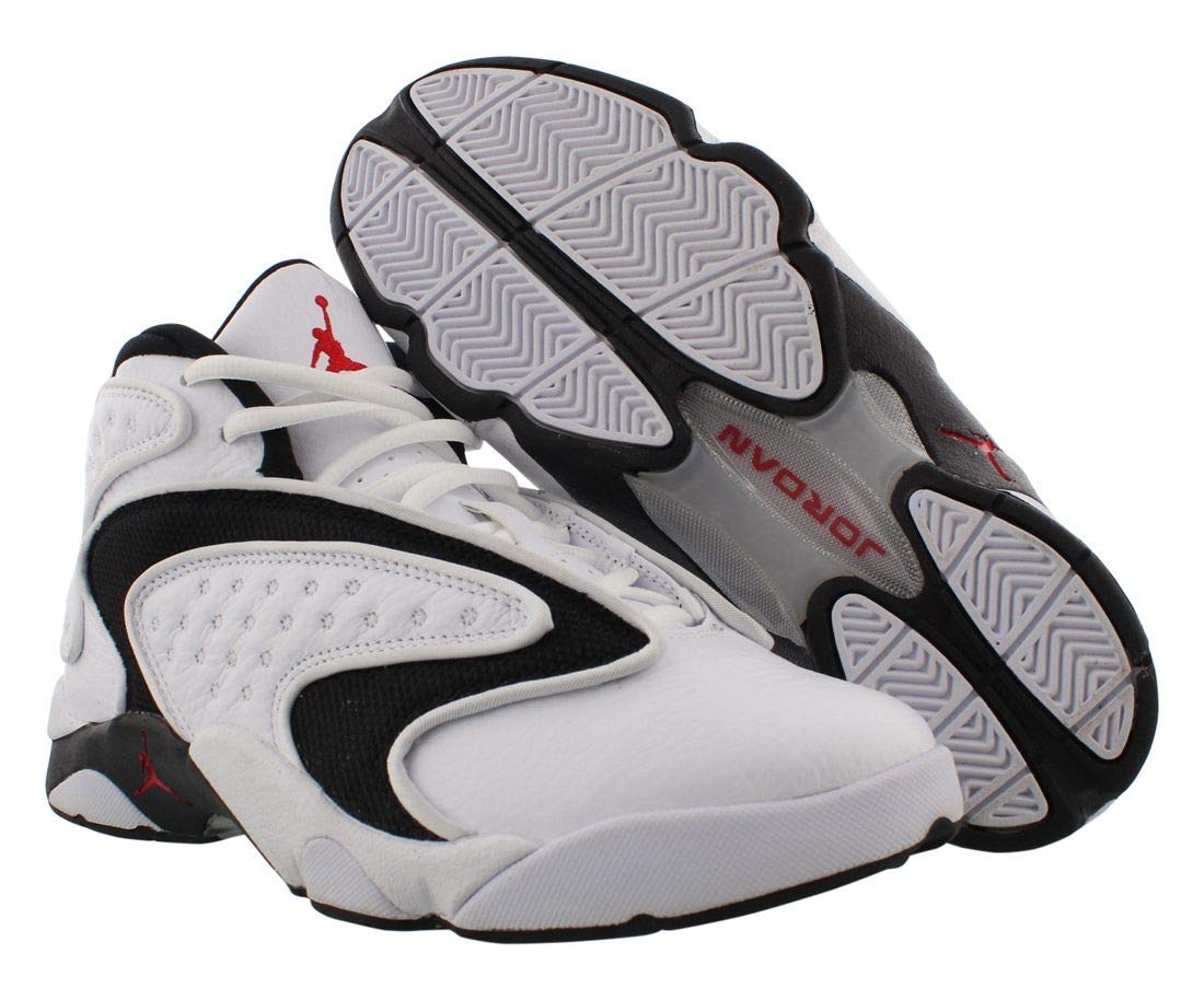 Jordan Air OG Womens Shoes Size 8.5, Color: White/University Red/Black