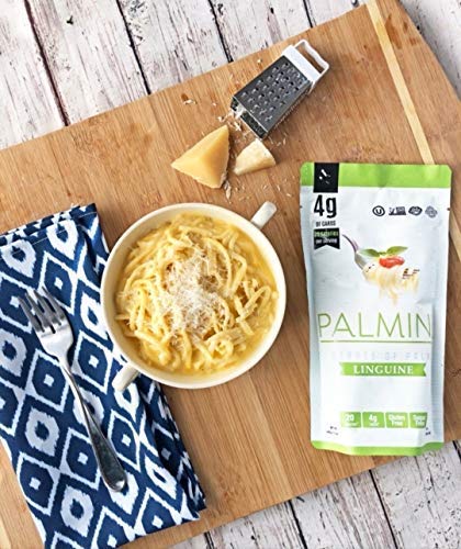 Palmini Linguine Pasta | Low-Carb, Low-Calorie Hearts of Palm Pasta | Keto, Gluten Free, Vegan, Non-GMO | As seen on Shark Tank |(12 Ounce - Pack of 3)