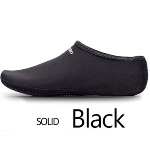 JIASUQI Quick Dry Pool Beach Athletic Aqua Water Shoes Socks for Women Men Black XL 8.5-10.5 Women,7-8 Men