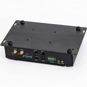 PARTAKER Fanless Industrial PC,Mini Desktop Computer with Intel Core i5 7200U Dual Core CPU, 16GB Ram 512GB SSD,6xCOM, 4xUSB 3.0, 4xUSB 2.0, 2xLAN, GPIO, HD Port, VGA, Wi-Fi, PS/2,Windows 10 Pro