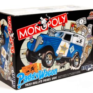 MPC 1933 Willys Panel Paddy Wagon (Monopoly) 2T 1/25th Scale Model Kit, red (MPC924M)