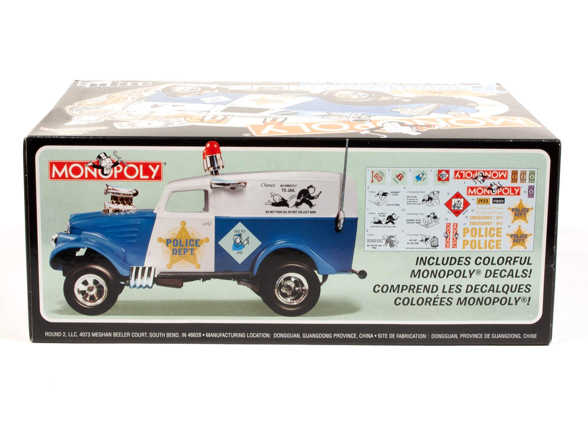 MPC 1933 Willys Panel Paddy Wagon (Monopoly) 2T 1/25th Scale Model Kit, red (MPC924M)