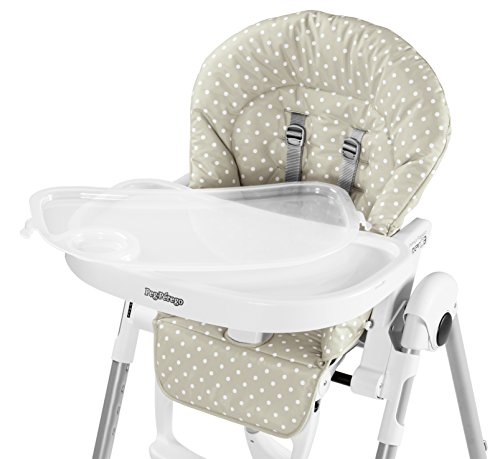 Prima Pappa Zero 3 - High Chair - for Children Newborn to 3 Years of Age - Made in Italy - Gold (White & Gold)