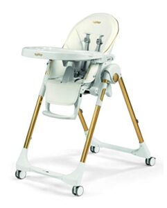 prima pappa zero 3 - high chair - for children newborn to 3 years of age - made in italy - gold (white & gold)