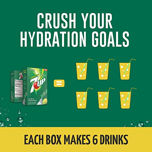 7-UP, Variety Pack – Powder Drink Mix - (5 boxes, 30 sticks) – Sugar Free & Delicious, Makes 30 flavored water beverages