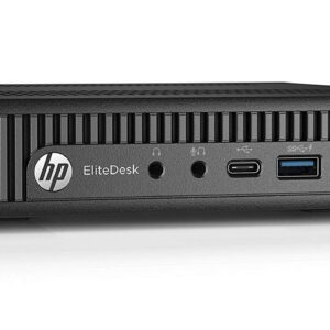 HP EliteDesk 800 G2 Desktop Mini PC, Intel Core i5 6500T 2.5Ghz, 16GB DDR4 RAM, 256GB NVMe PCIe M.2 SSD, USB Type C, Windows 10 Pro (Renewed)