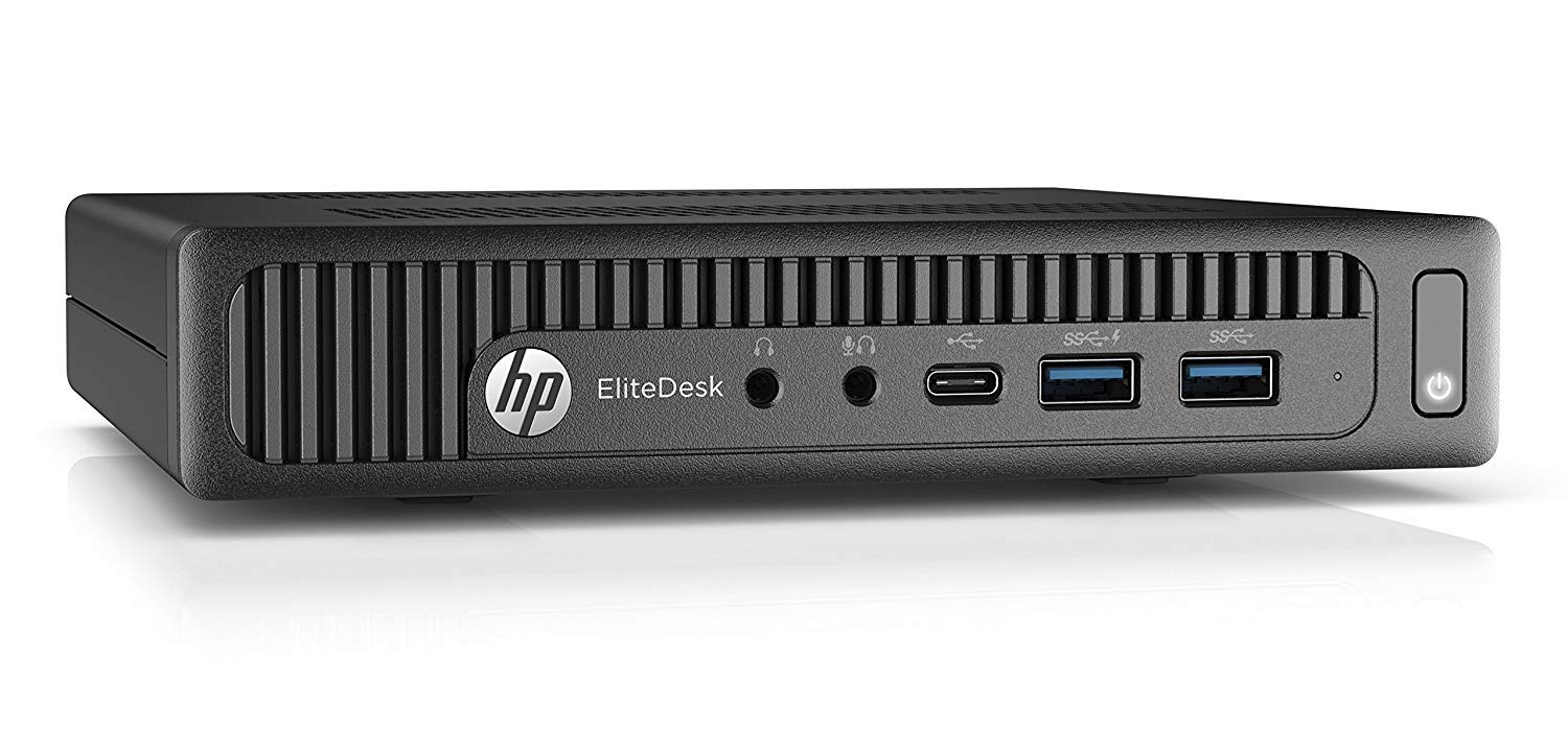 HP EliteDesk 800 G2 Desktop Mini PC, Intel Core i5 6500T 2.5Ghz, 16GB DDR4 RAM, 256GB NVMe PCIe M.2 SSD, USB Type C, Windows 10 Pro (Renewed)