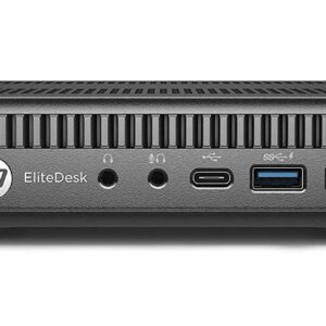 HP EliteDesk 800 G2 Desktop Mini PC, Intel Core i5 6500T 2.5Ghz, 16GB DDR4 RAM, 256GB NVMe PCIe M.2 SSD, USB Type C, Windows 10 Pro (Renewed)