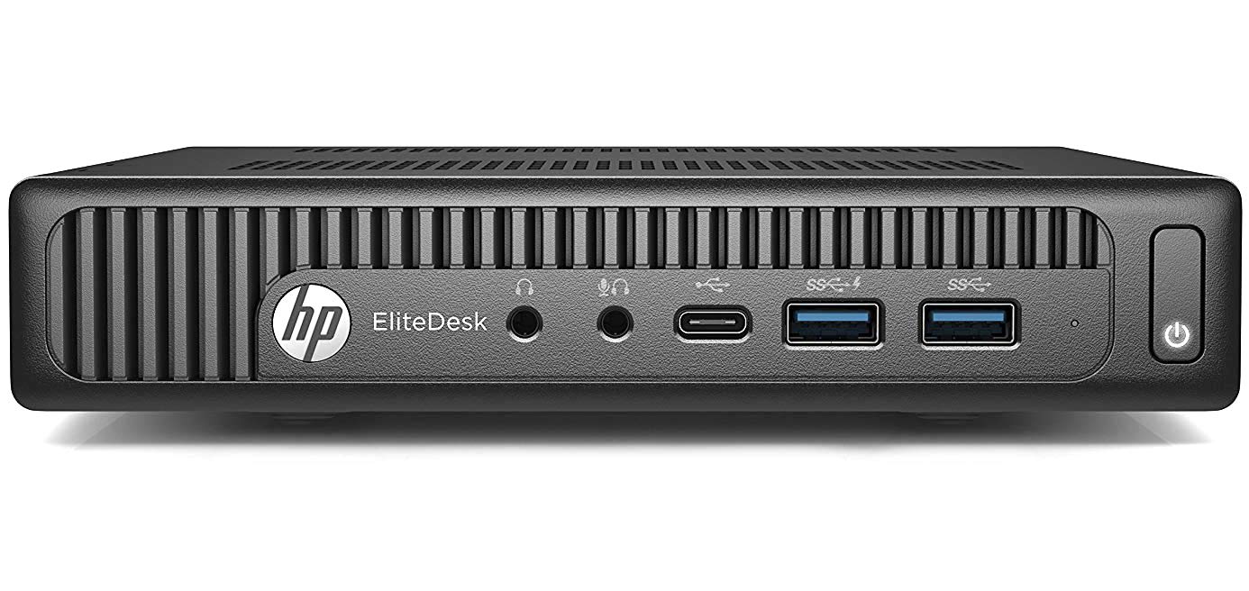 HP EliteDesk 800 G2 Desktop Mini PC, Intel Core i5 6500T 2.5Ghz, 16GB DDR4 RAM, 256GB NVMe PCIe M.2 SSD, USB Type C, Windows 10 Pro (Renewed)