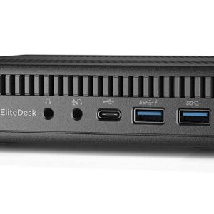 HP EliteDesk 800 G2 Desktop Mini PC, Intel Core i5 6500T 2.5Ghz, 16GB DDR4 RAM, 256GB NVMe PCIe M.2 SSD, USB Type C, Windows 10 Pro (Renewed)