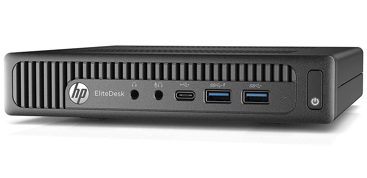 HP EliteDesk 800 G2 Desktop Mini PC, Intel Core i5 6500T 2.5Ghz, 16GB DDR4 RAM, 256GB NVMe PCIe M.2 SSD, USB Type C, Windows 10 Pro (Renewed)