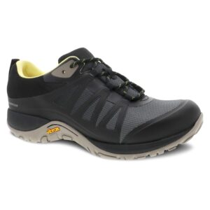dansko women's phylicia black waterproof hiking shoes 7.5-8 m us trail sneaker