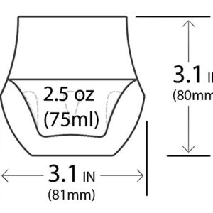 KRUVE PROPEL Espresso Glass, Hand Made, Double-wall, Clear, 2.5oz, Scientific Design (set of two)