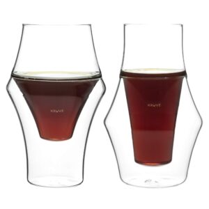 kruve - excite & inspire | coffee glasses | clear | 150ml x 2