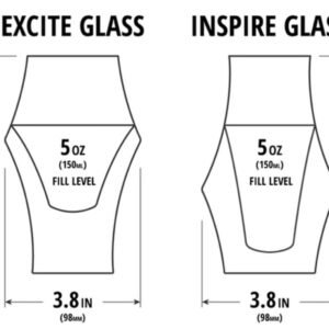 KRUVE - Excite & Inspire | Coffee Glasses | Clear | 150ml x 2