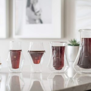 KRUVE - Excite & Inspire | Coffee Glasses | Clear | 150ml x 2