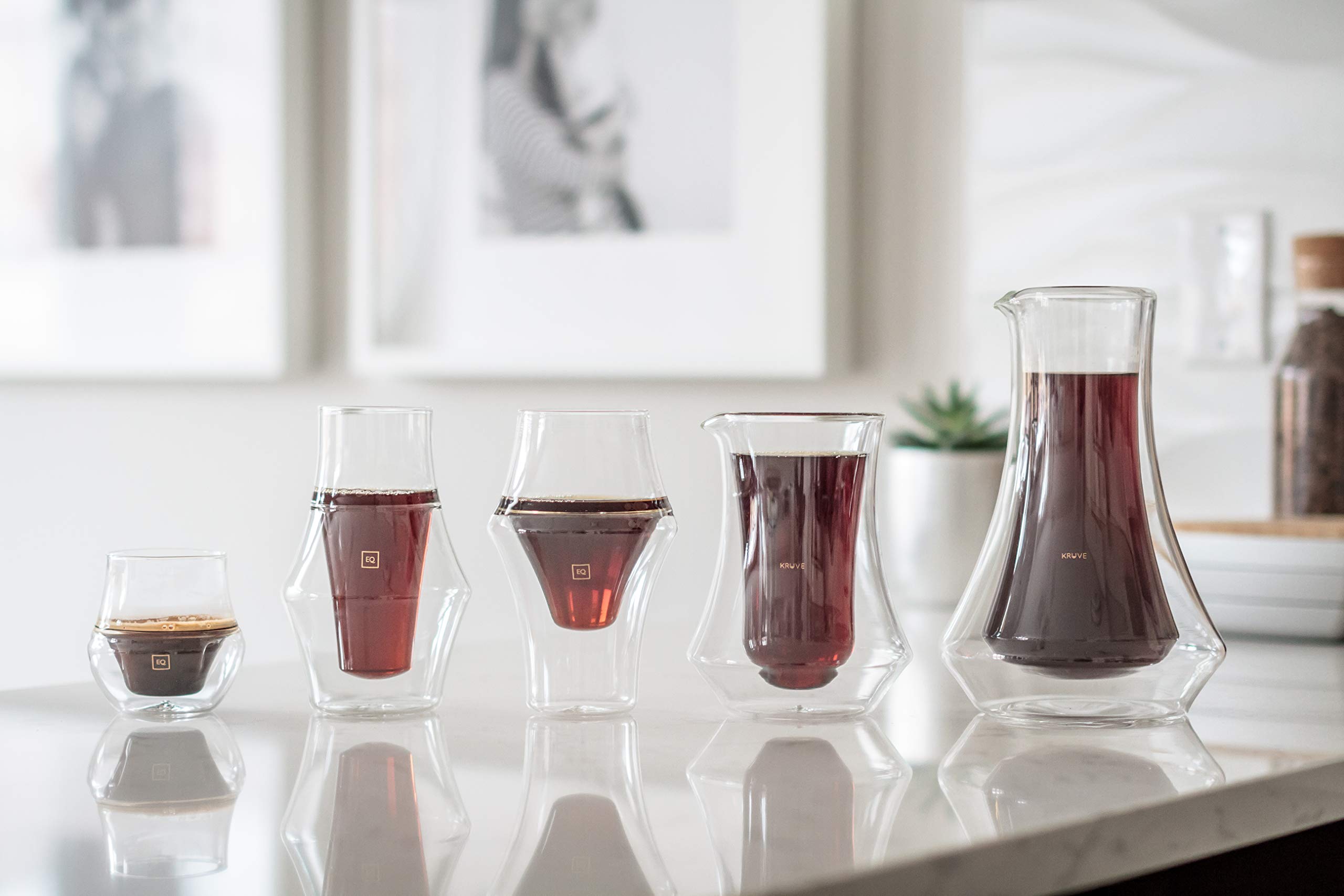 KRUVE - Excite & Inspire | Coffee Glasses | Clear | 150ml x 2