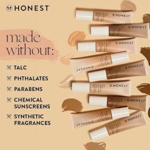 Honest Beauty CCC Clean Corrective with Vitamin C Tinted Moisturizer | Mineral SPF 30 | Vegan + Cruelty Free | Dune Light Medium, 1 fl oz