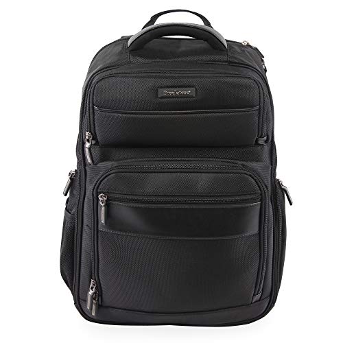 Brookstone Luggage Laptop Backpack, Black, 18 Inch