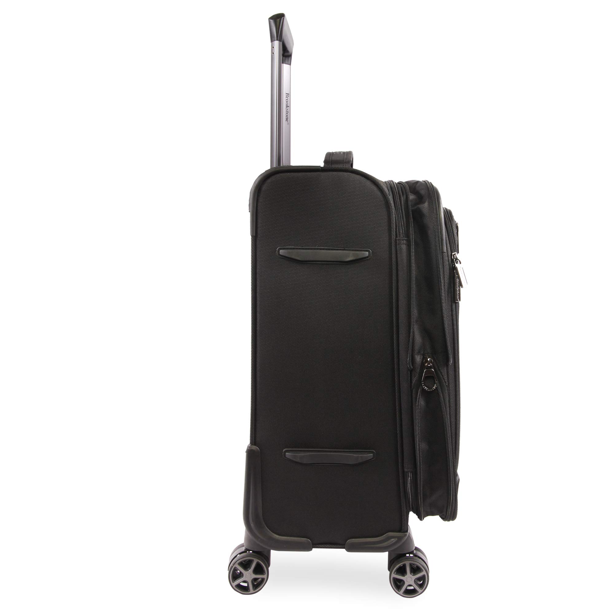 Brookstone Luggage Elswood Spinner Suitcase, Black, Carry-On