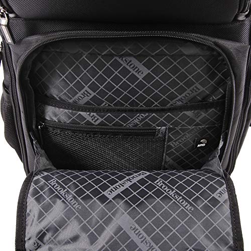 Brookstone Luggage Laptop Backpack, Black, 18 Inch