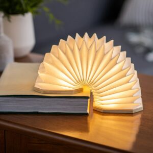 Gingko Natural Bamboo Wood Smart Accordion Lamp