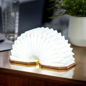 Gingko Natural Bamboo Wood Smart Accordion Lamp