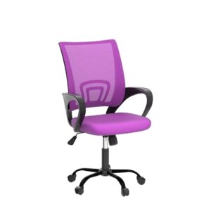 Ergonomic Office Chair Computer Desk Chair with Back Support Mesh Rolling Swivel PC Executive Chair Modern Adjustable Height Task Works Office Chair for Women Men, Pink